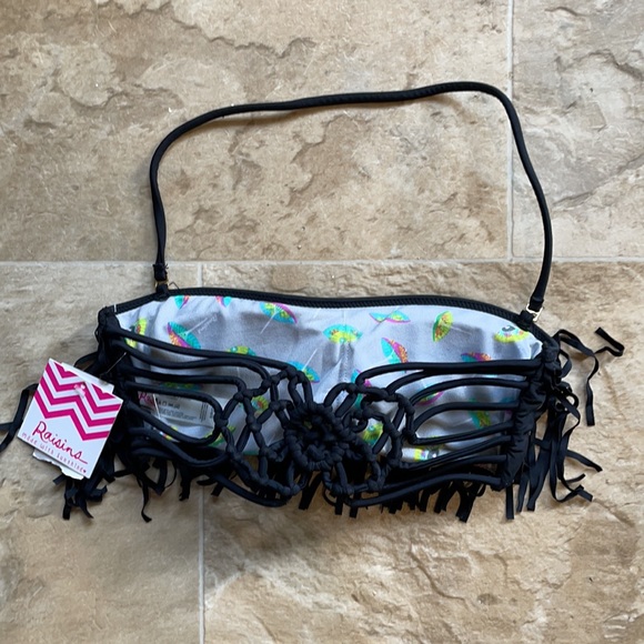 Raisins bikini top black size small new with tag - Picture 2 of 3